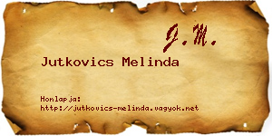 Jutkovics Melinda névjegykártya
